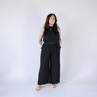 Crinkle Keyhole Tank Top