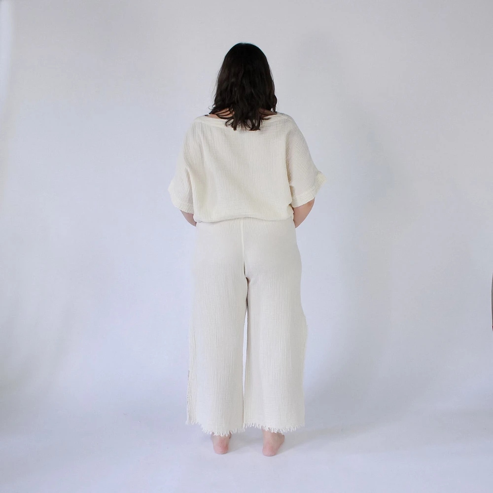 Crinkle Shirt Blouse