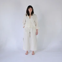 Crinkle Shirt Blouse