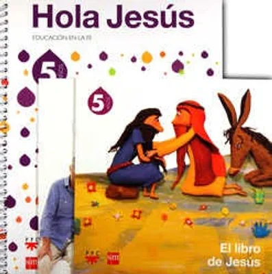 Hola Jesús 3 preescolar: Educación en la fe 5 años + El libro de Jesús + Con mi familia