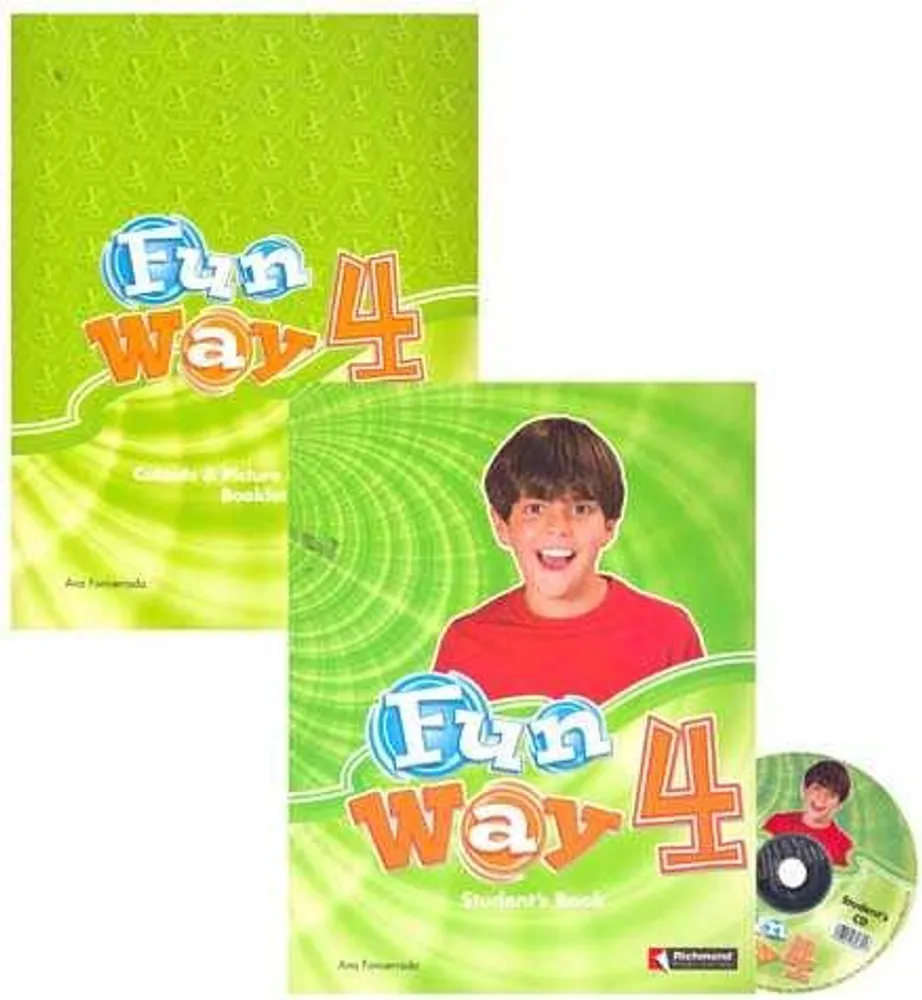 Fun Way 4 Student's Book + Cutouts & Picture Dictionary Booklet + CD