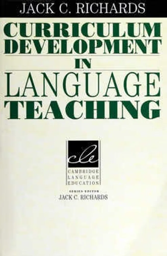 CURRICULUM DEVELOPMENT IN LANGUAGE TEACHING