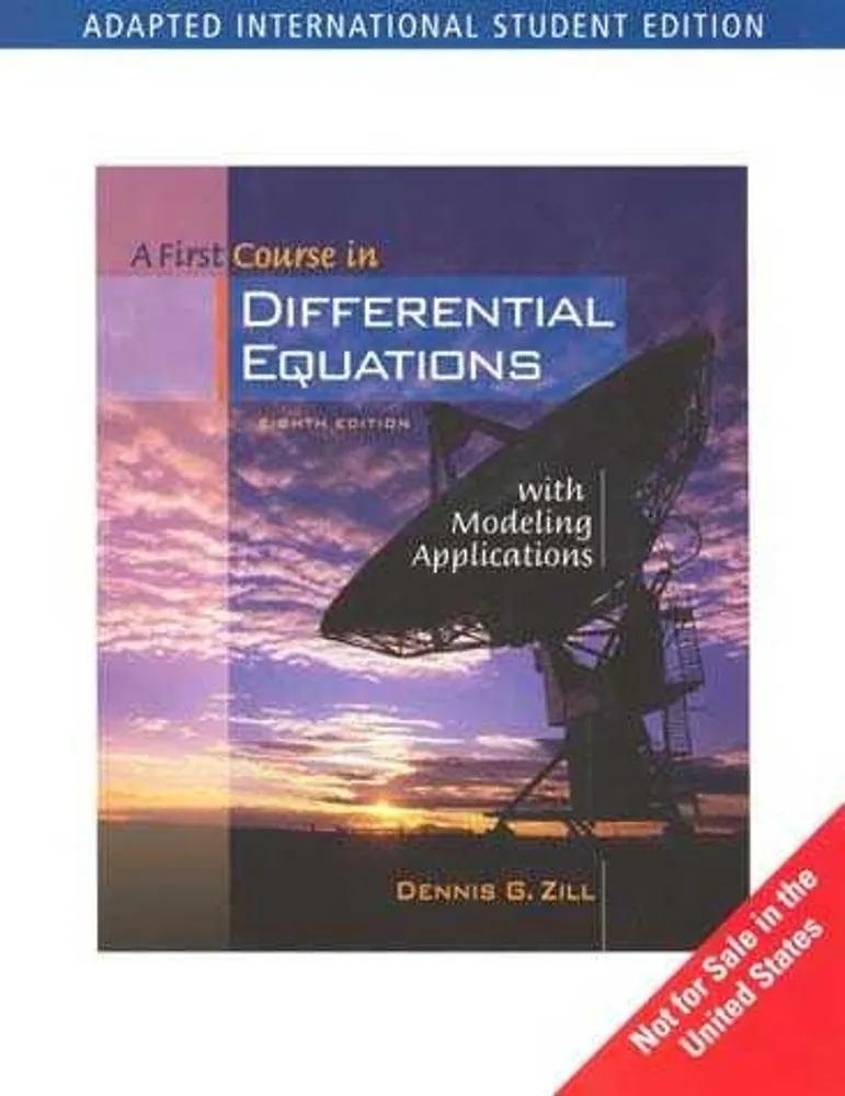 A First Course In Differential Equations With Modeling + CD