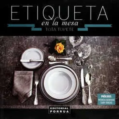 Etiqueta en la mesa