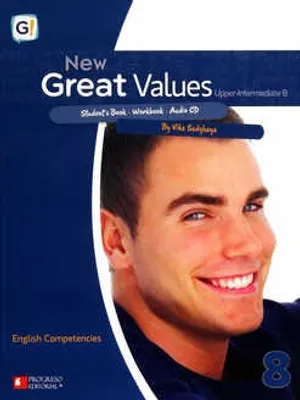 New great values 8 upper intermediate b students book workbook +  audio CD