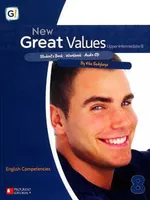 New great values 8 upper intermediate b students book workbook +  audio CD