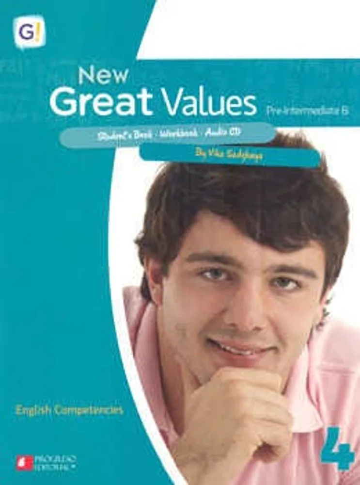 New great values 4 pre intermediate b students book workbook +  audio CD