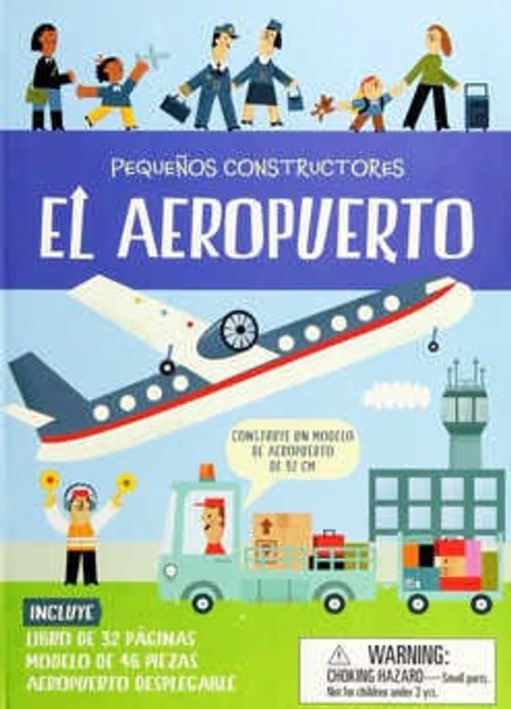 El aeropuerto libro + aeropuerto desplegable + modelo de 46 piezas para armar