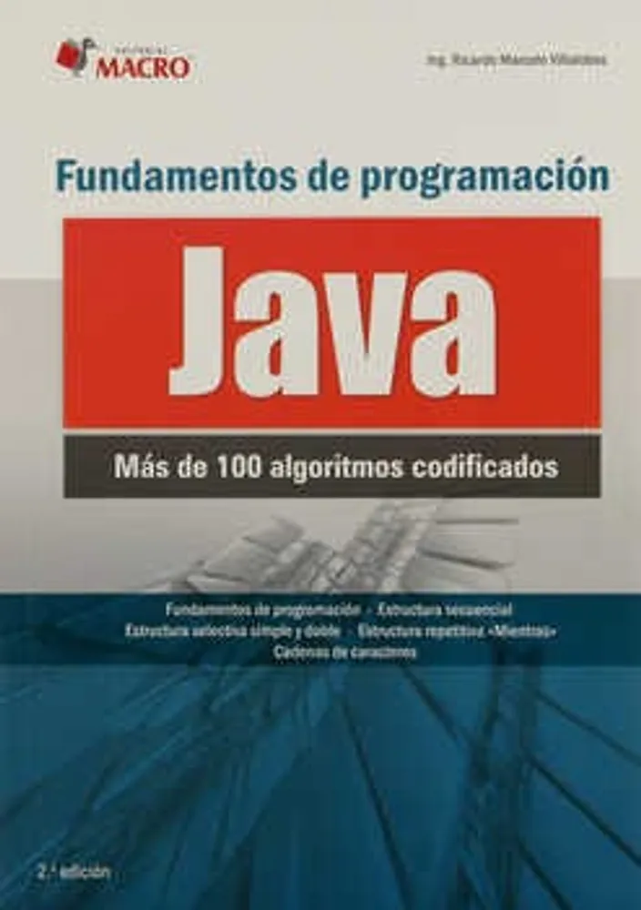 Fundamentos de programación Java más de 100 algoritmos codificados