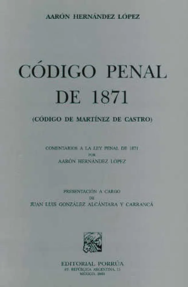 Código penal de 1871 (Código de Martínez Castro)