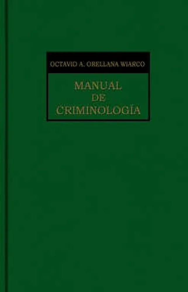 Manual de criminología