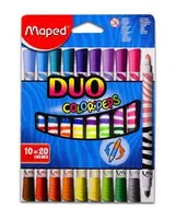 Plumones Duo Color´Peps x10 estuche de cartón