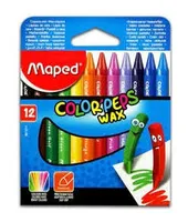 Crayones de cera Color'Peps Wax x12 estuche de cartón