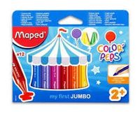 Crayones de cera Jumbo Color'Peps x12 estuche de cartón