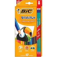 Lápices de colores Bic Evolution hexagonales con 12 piezas