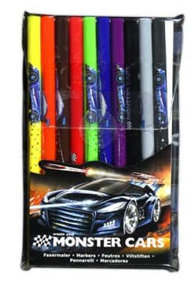 Set de 10 marcadores Monster Cars