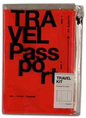 Porta pasaportes Travel Passport rojo