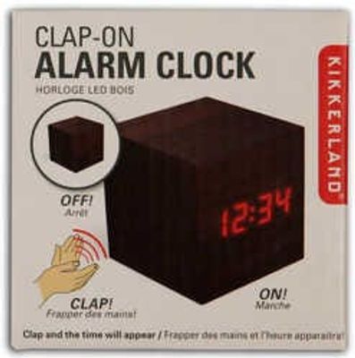 Clap On Alarm Clock Black