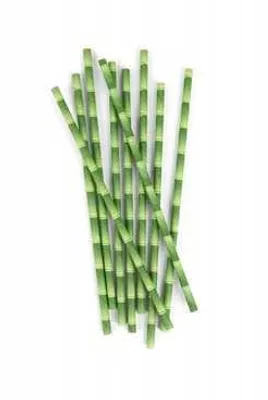 Popotes de Papel Bamboo 144 Pzas