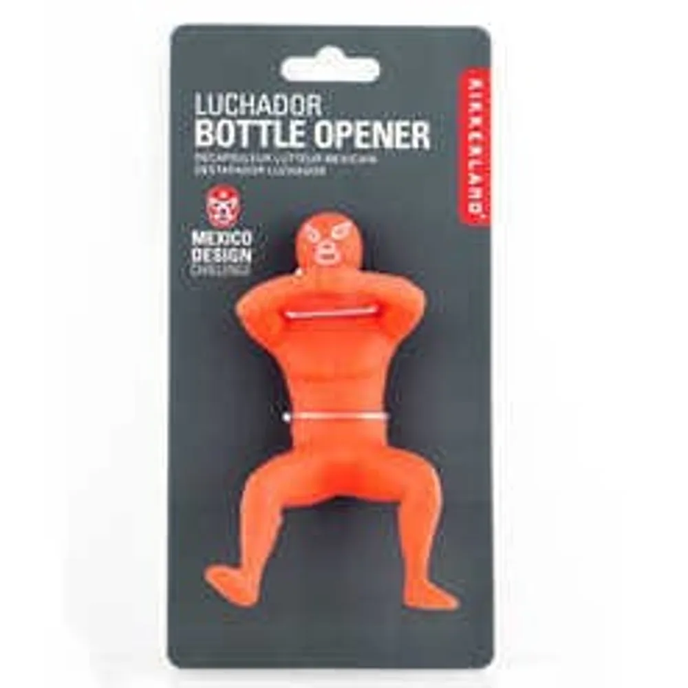 Destapador Para Bebida En Forma De Luchador Naranja