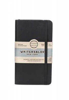 Libreta Writersblock Bolsillo Rayada Pasta Suave Negra