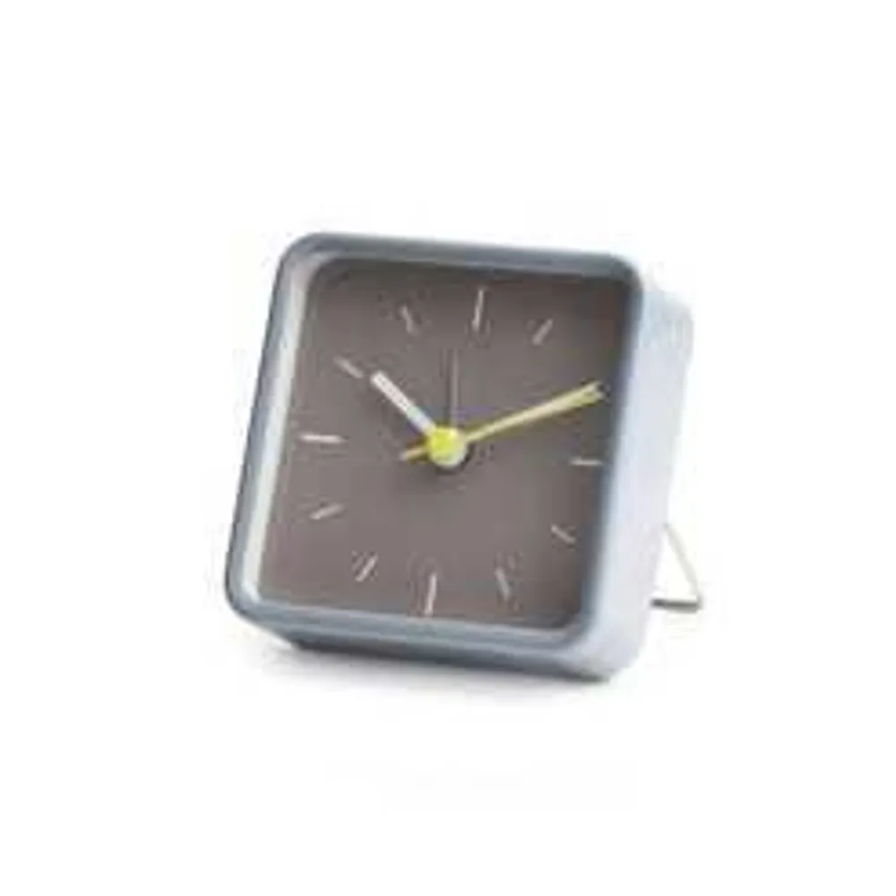 Reloj con Alarma Cuadrado Gris