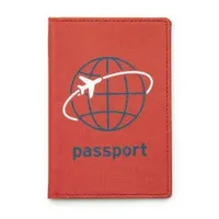 Funda pasaporte jet set roja