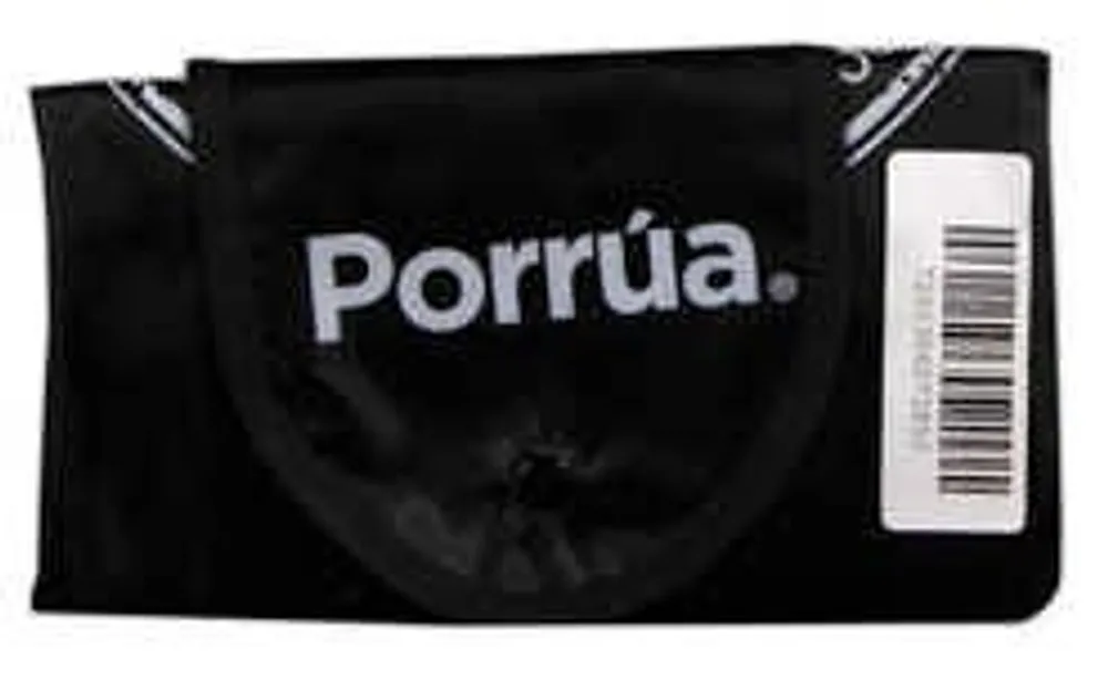 Bolsa Plegable PorrÃºa en Tela Negra Semi Canasta A Una Tinta