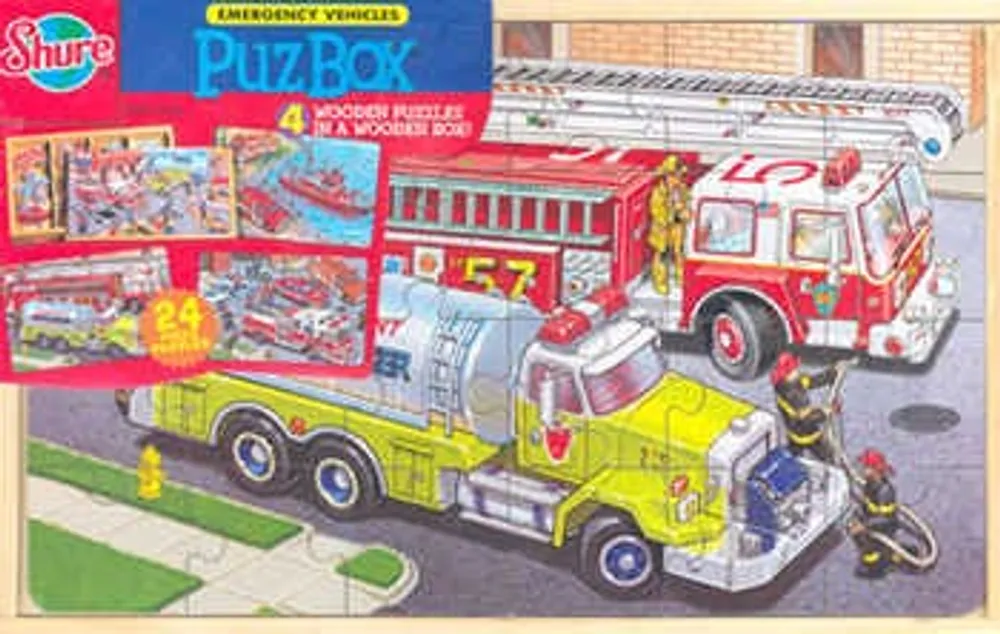 Emergency Vehicles Puzbox 24 Piezas