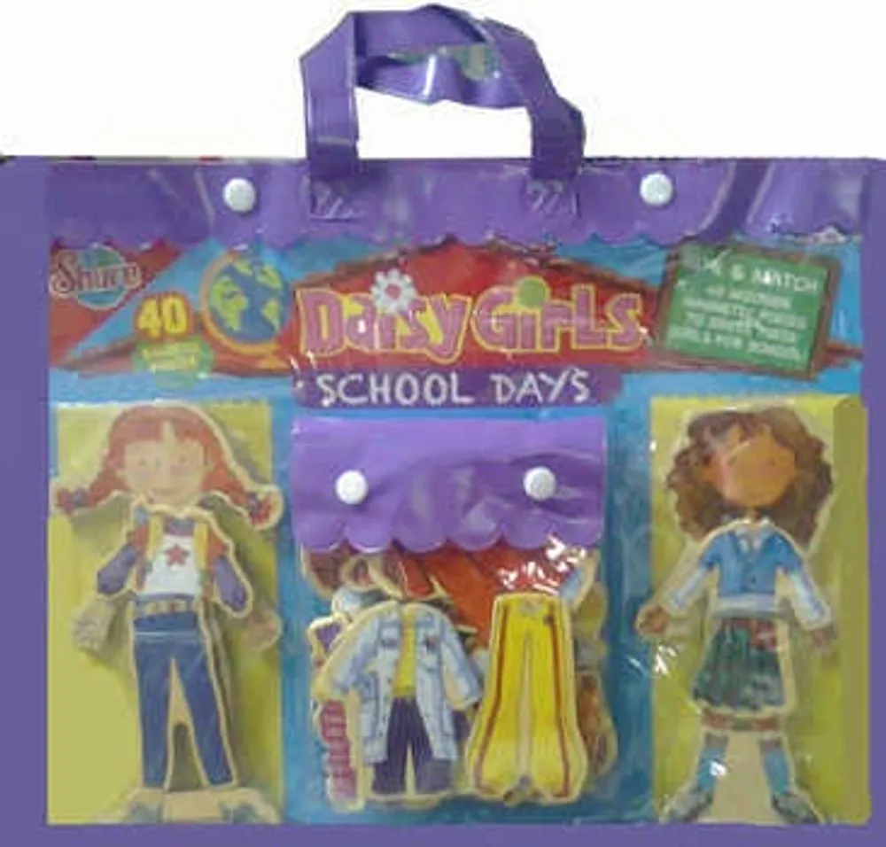 Daisy Girls School Days 40 Magnetic Wooden Pieces