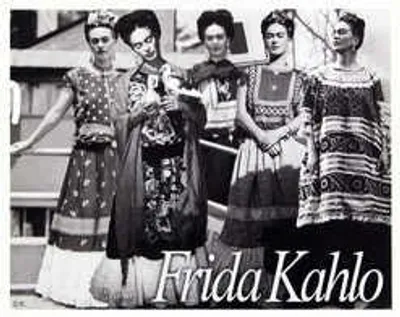 Tarjeta postal Frida Kahlo Vestidos