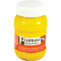 Pintura acrílica Politec l/300 100ml amarillo medio