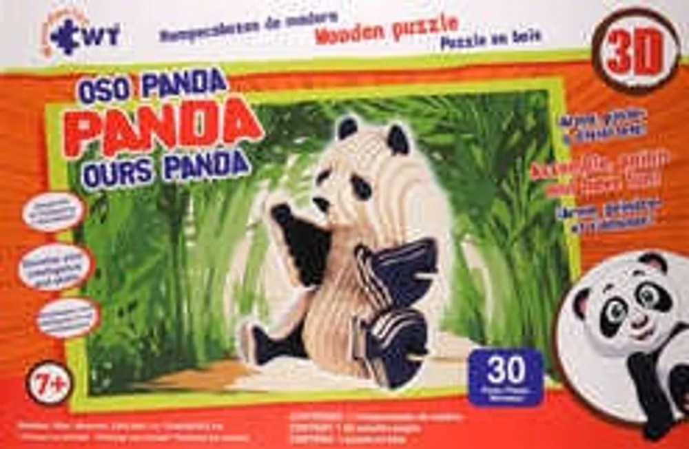 Rompecabezas de madera 3D grande Oso Panda