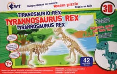 Rompecabezas de madera 3D grande Tiranosaurio Rex