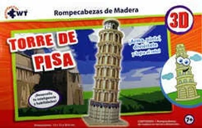 Rompecabezas de madera 3D Torre de Pisa