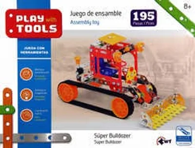 Juego de ensamble grande Súper Bulldozere 195 piezas