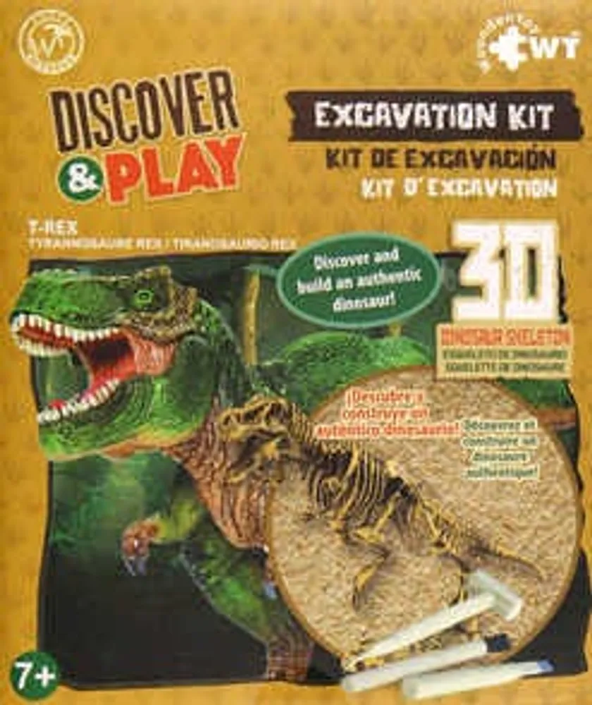 Kit de excavación T-Rex Discover & Play pequeño