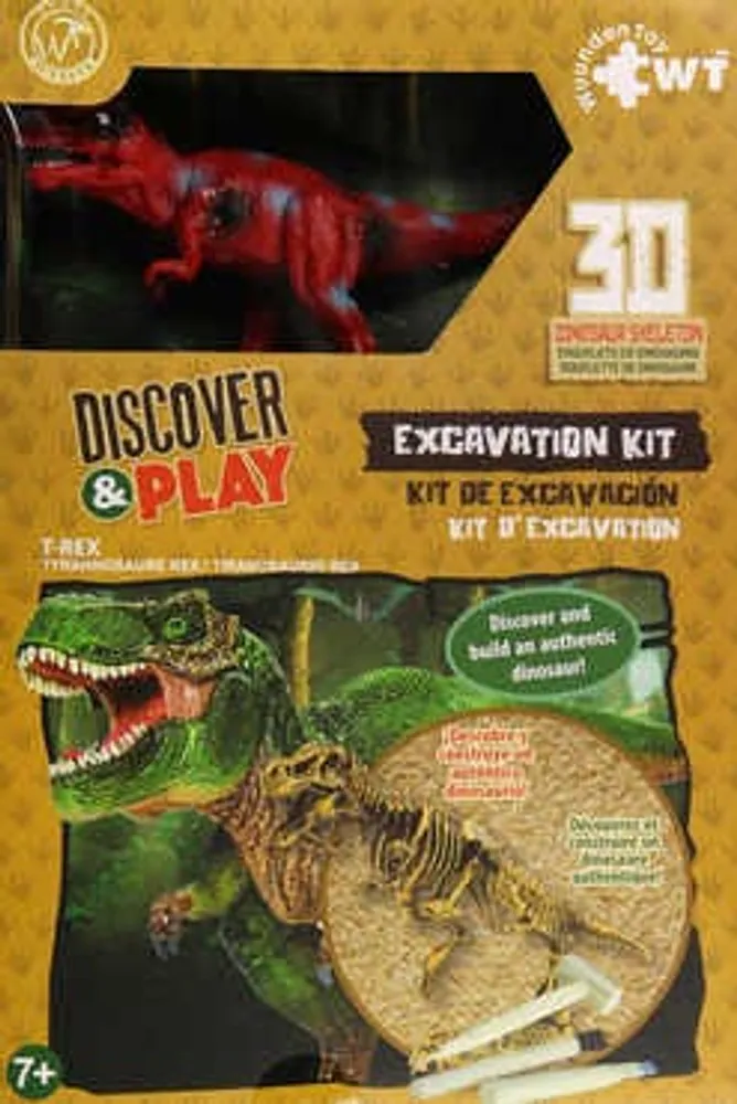 Kit de excavación T-Rex Discover & Play mediano