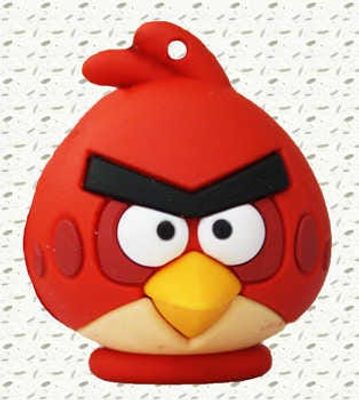 Memoria USB Angry Bird Rojo 3d 8 Gb