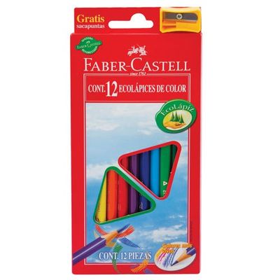 Lápices De Colores Triangulares C/12
