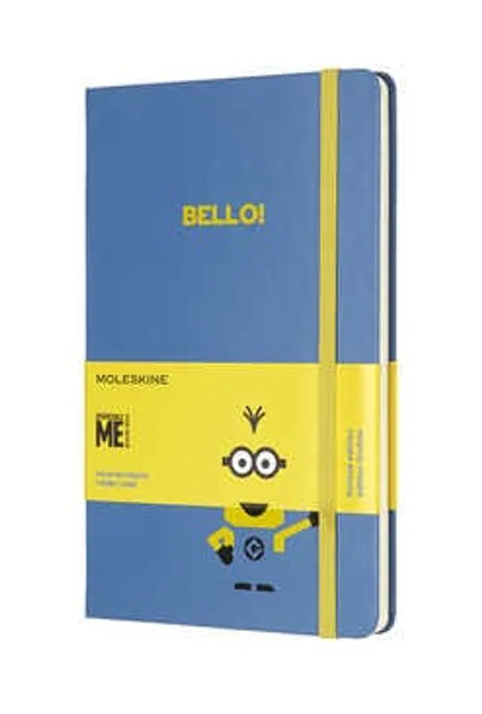 Libreta Minions grande azul hoja rayada