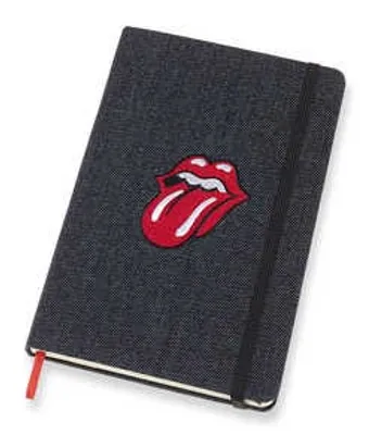 Libreta Rolling Stones grande Denim hoja rayada