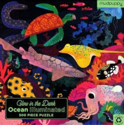 Ocean Illuminated 500 Piece Glow In The Dark Family Puzzle