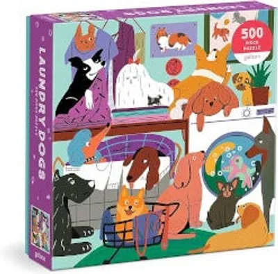 Laundry Dogs 500 Piece Puzzle