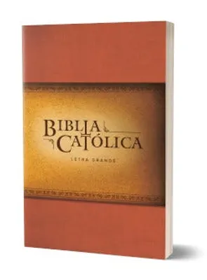 Biblia Católica Edición letra grande pasta roja
