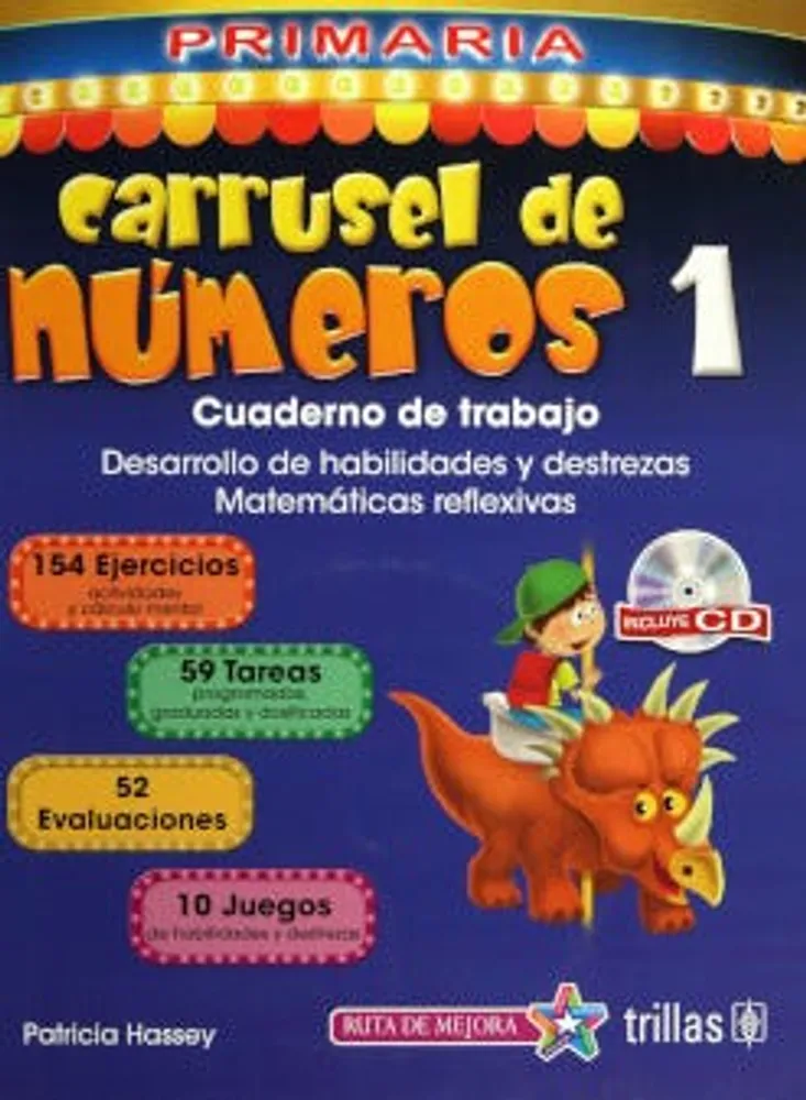 Carrusel de números Cuaderno de Trabajo + CD Primaria