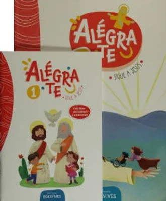 Alégrate Sigue a Jesús Primaria libro del alumno + Mi libro de cantos y oraciones