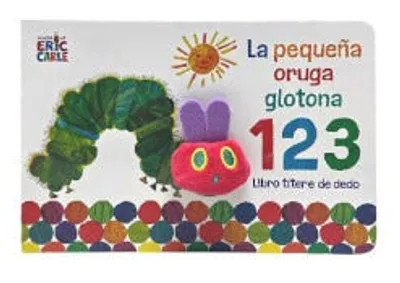 La pequeña oruga glotona 1 2 3 Libro títere de dedo