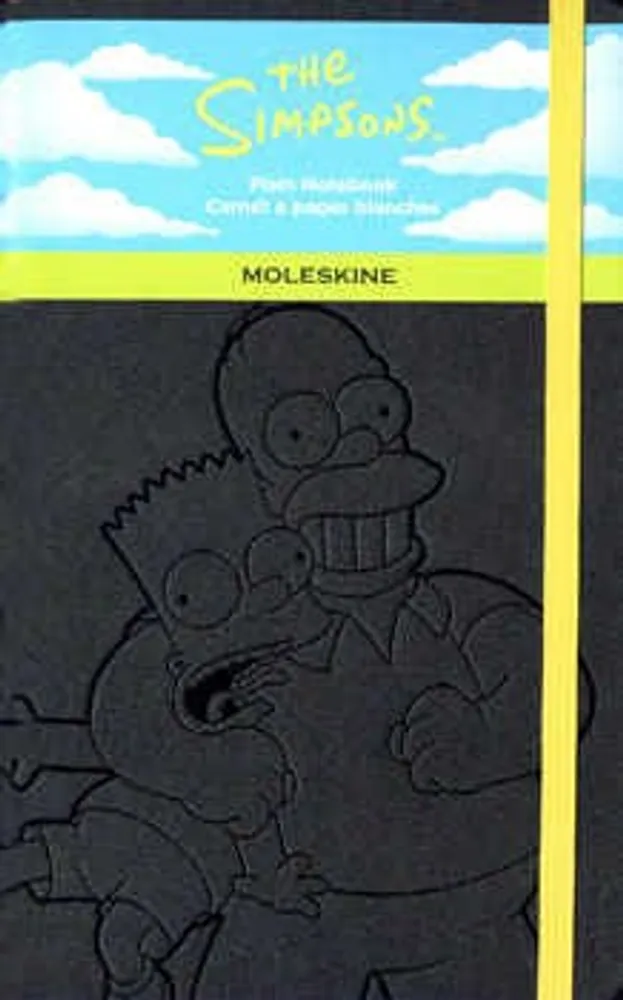 Libreta Edición Limitada los Simpson Negra Grande Blanco