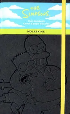 Libreta Edición Limitada los Simpson Negra Grande Blanco